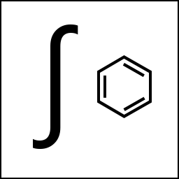 The logo of Unicode Character Informer: An integral sign and a benzene ring